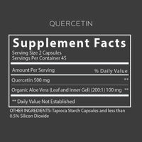 Quercetin | with Super-Strength Aloe Vera - 90 Capsules Oral Supplements Desert Harvest 
