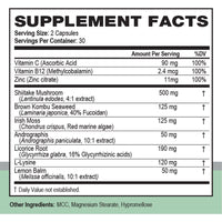 Simplix® | Cold Sore & Immune Support - 60 Capsules Oral Supplements Wellex