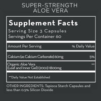 Super-Strength Aloe Vera | Organically Grown & Non-GMO - 90 & 180 Capsules Oral Supplements Desert Harvest