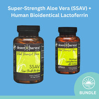 Super-Strength Aloe Vera (SSAV) + Human Bioidentical Lactoferrin Bundle - 2 Items Bundles Desert Harvest
