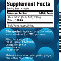AlliMax Allicin Garlic Extract | 180 mg - 30 & 90 Capsules Oral Supplements AlliMax