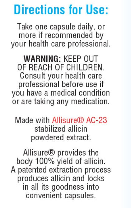 AlliMed Allicin Garlic Extract | 450 mg - 60 & 100 Capsules Oral Supplements AlliMax