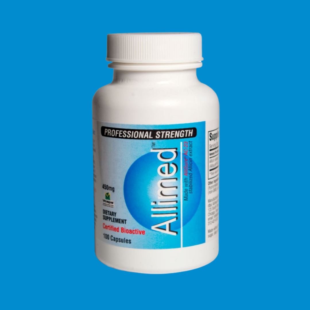 AlliMed Allicin Garlic Extract | 450 mg - 60 & 100 Capsules Oral Supplements AlliMax