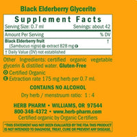 Black Elderberry Tincture | Alcohol Free - 1 Fl oz. Tincture Herb Pharm 