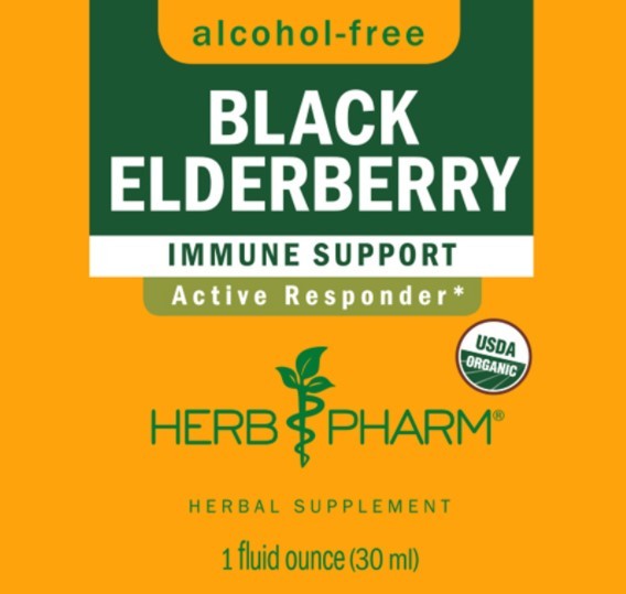 Black Elderberry Tincture | Alcohol Free - 1 Fl oz. Tincture Herb Pharm 