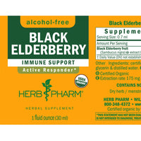 Black Elderberry Tincture | Alcohol Free - 1 Fl oz. Tincture Herb Pharm 