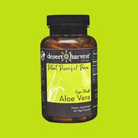 Super-Strength Aloe Vera | Organically Grown & Non-GMO - 90 & 180 Capsules Oral Supplements Desert Harvest