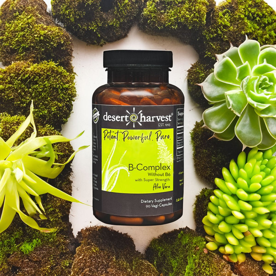 B-Complex | Without B6 - 90 Capsules Oral Supplements Desert Harvest 