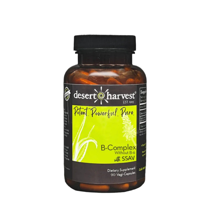 B-Complex | Without B6 - 90 Capsules Oral Supplements Desert Harvest 