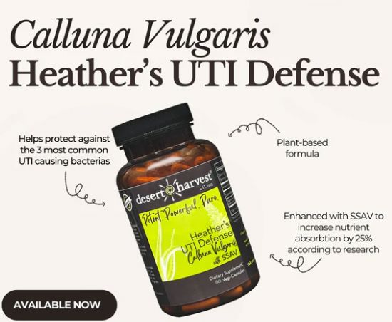 Heather's UTI Defense | Calluna Vulgaris - 60 Capsules Oral Supplements Desert Harvest 