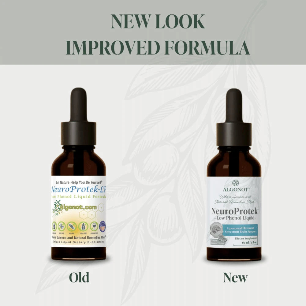 NeuroProtek LP (Low Phenol) Liquid Formula | Promotes Body & Mind Harmony - 2 fl oz. Oral Supplements Algonot 