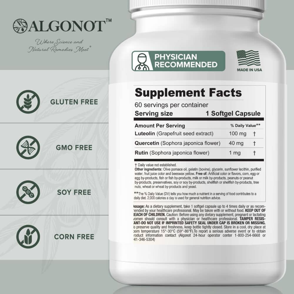 NeuroProtek® Low Phenol | Promotes Harmony Between Body & Mind - 60 Softgels Oral Supplements Algonot 