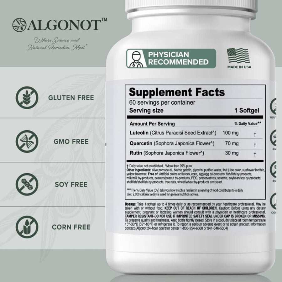 NeuroProtek® | Promotes Harmony Between Body & Mind - 60 Softgels Oral Supplements Algonot 