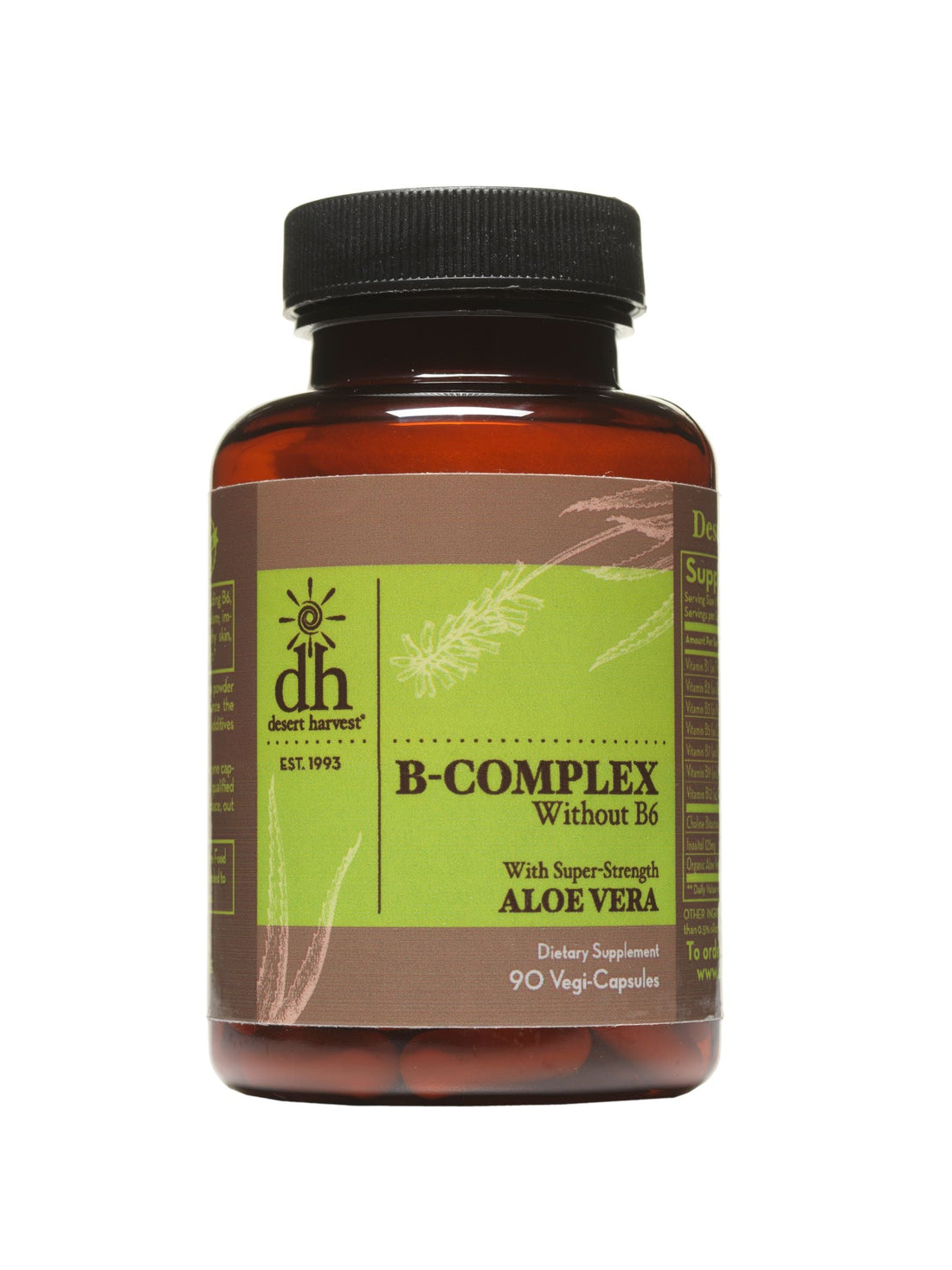 B-Complex | Without B6 - 90 Capsules Oral Supplements Desert Harvest 