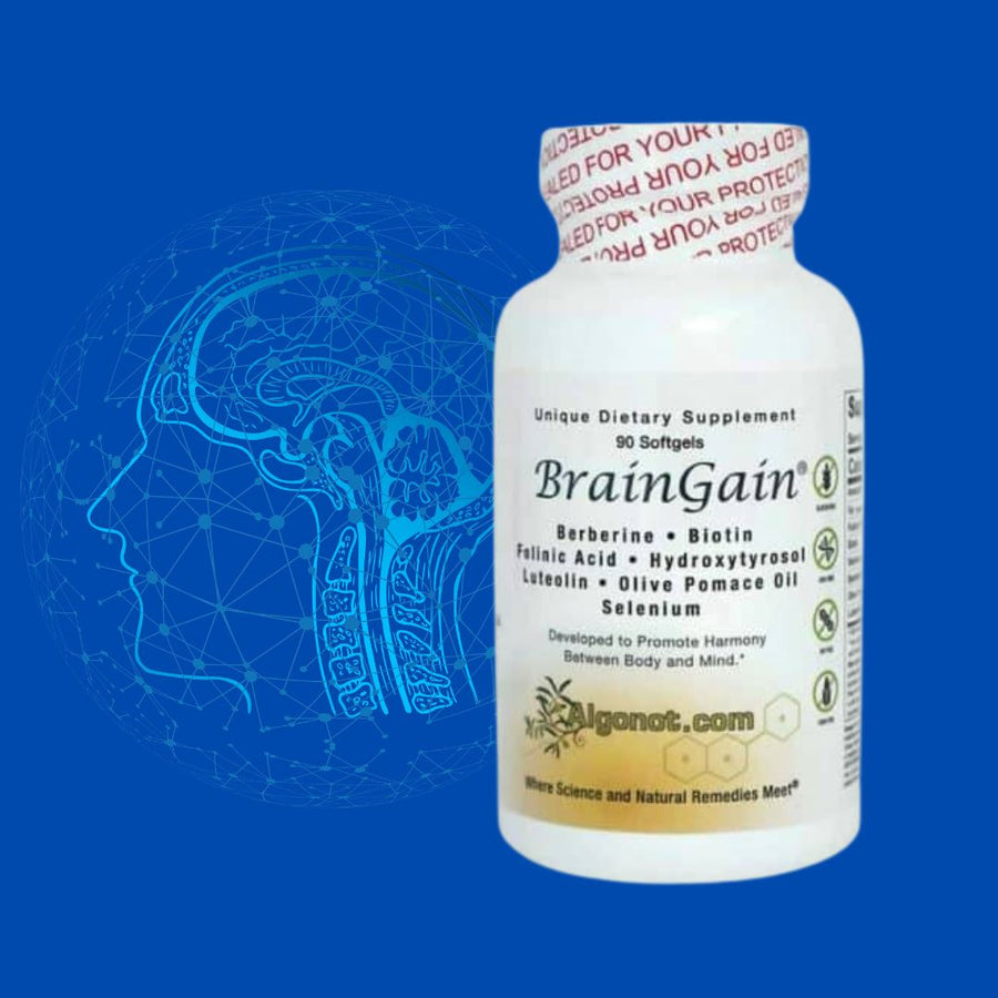 BrainGain® | Promotes Harmony Between Body & Mind - 90 Softgels Oral Supplements Algonot 