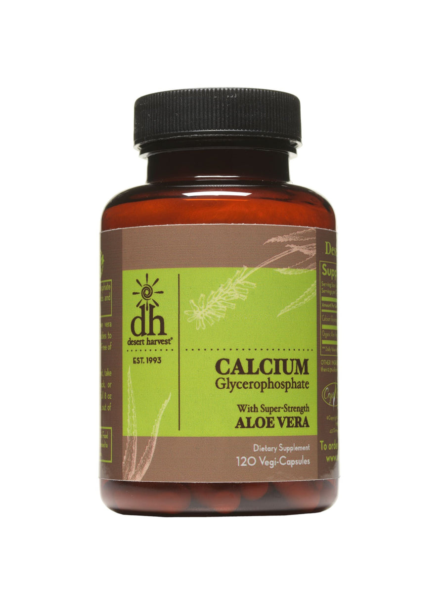 Calcium Glycerophosphate | Acid Remover - 120 Capsules Oral Supplements Desert Harvest 