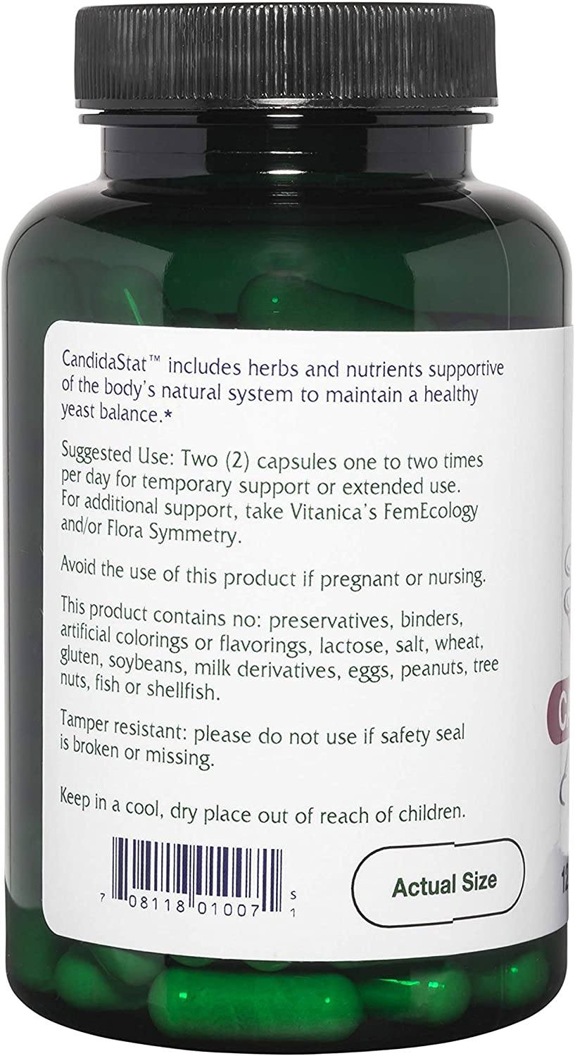CandidaStat | Yeast Support - 60 & 120 Capsules Oral Supplements Vitanica 