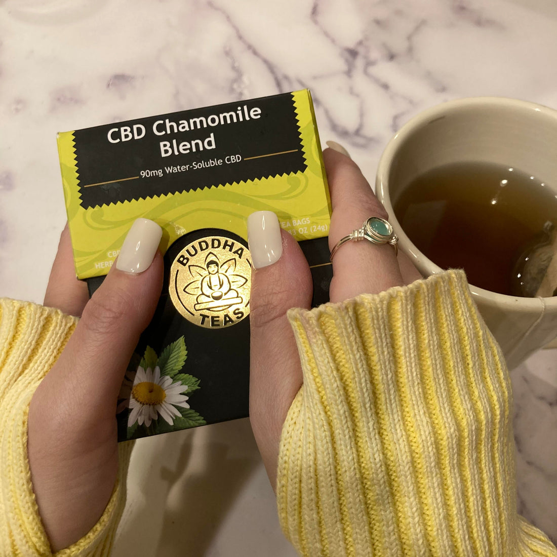 CBD Chamomile Blend | Organic - 18 Bleach Free Tea Bags Teas Buddha Teas 