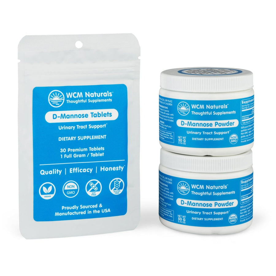 D-Mannose Mix & Match | Bundle 2 - 100 g Powder & 30 Tablets Oral Supplements West Coast Mint 