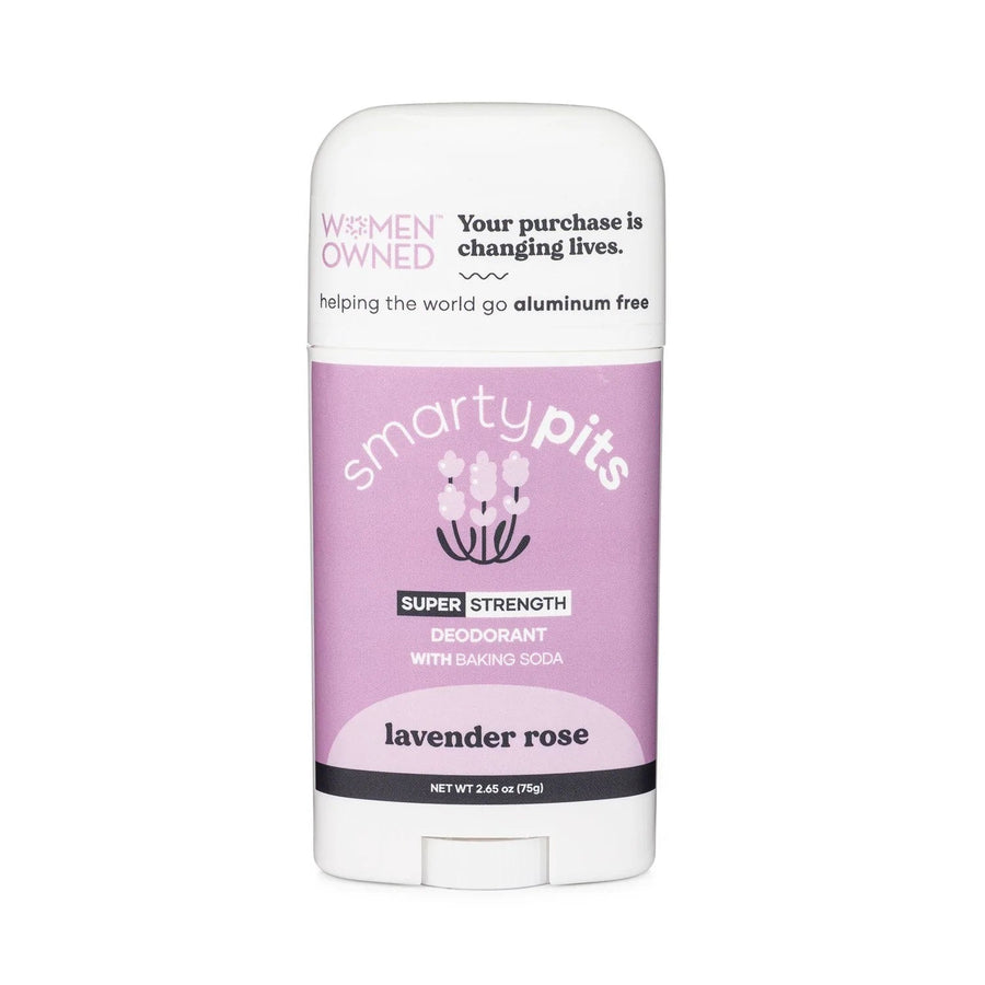 Natural Deodorant | Lavender Rose - No Aluminum with Baking Soda - 2.65 oz. Smarty Pits 